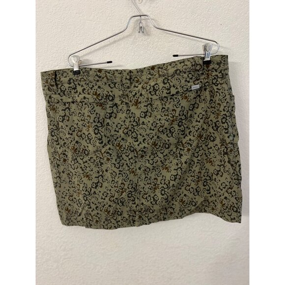 Eddie Bauer Womens Floral Print Skirt Size 18 Nylon Spandex Blend Machine Washab - Picture 2 of 7